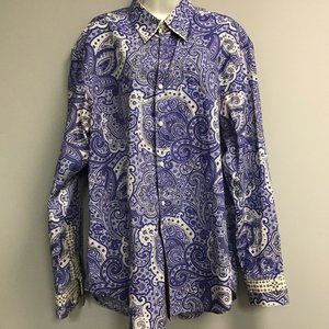 Robert Graham Long Sleeve Mens XL shirt abstract B